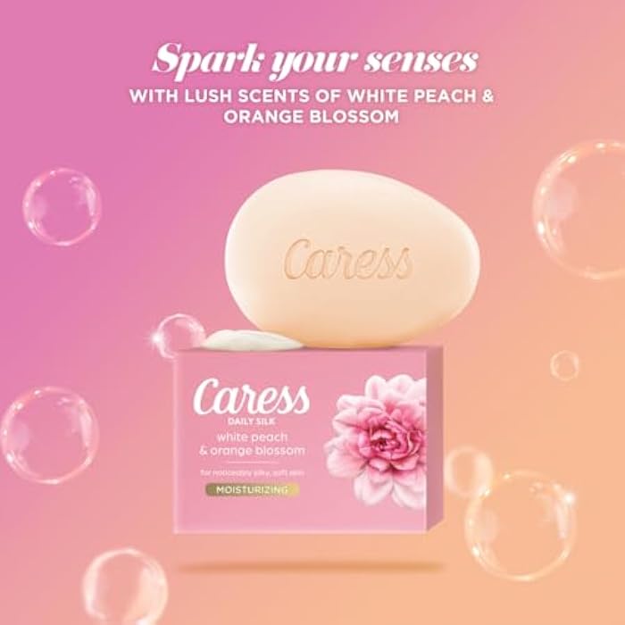 Caress Beauty Bar Soap For Noticeably Silky Soft Skin Daily Silk Extract and Floral Oil Essence 3.15 oz 3 Bars - Image 4